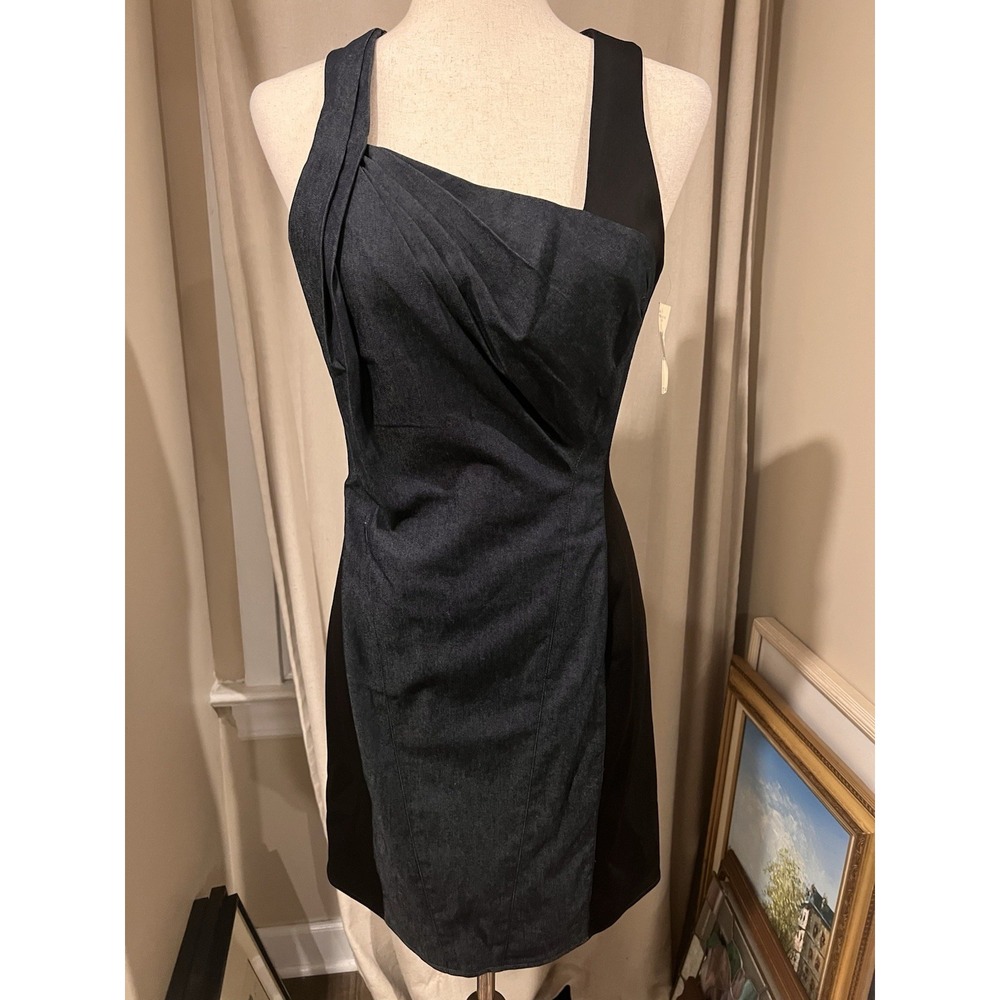 Guess Women's Dress NWT Size‎ 9 Msrp $128 Denim Blue And Black